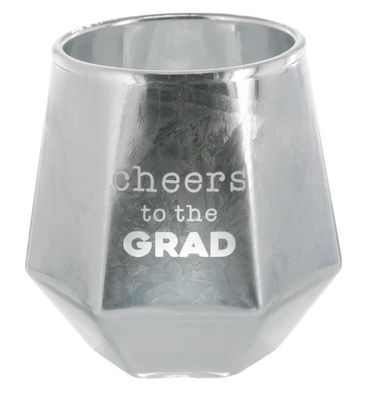&quot;Cheers Grad&quot; Geometric 3oz Shot Glass