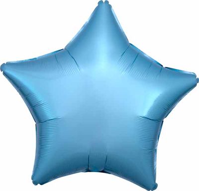 Pastel Blue Star Shaped Mylar 18&quot;