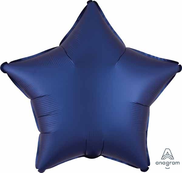 18&quot; Star Navy Satin Luxe