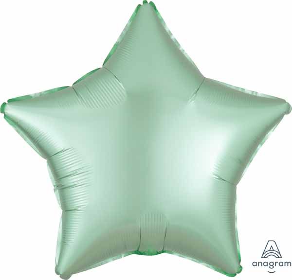 18&quot; Star Mint Green Satin Luxe
