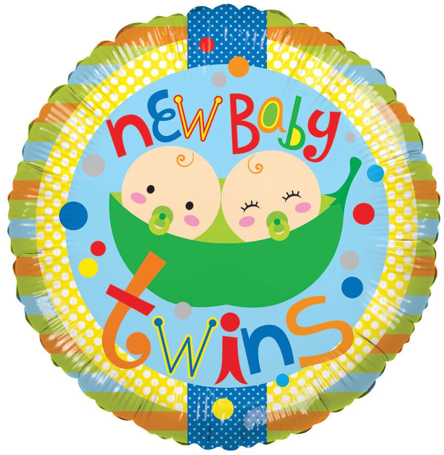18&quot; Baby Twins 2 Peas Balloon