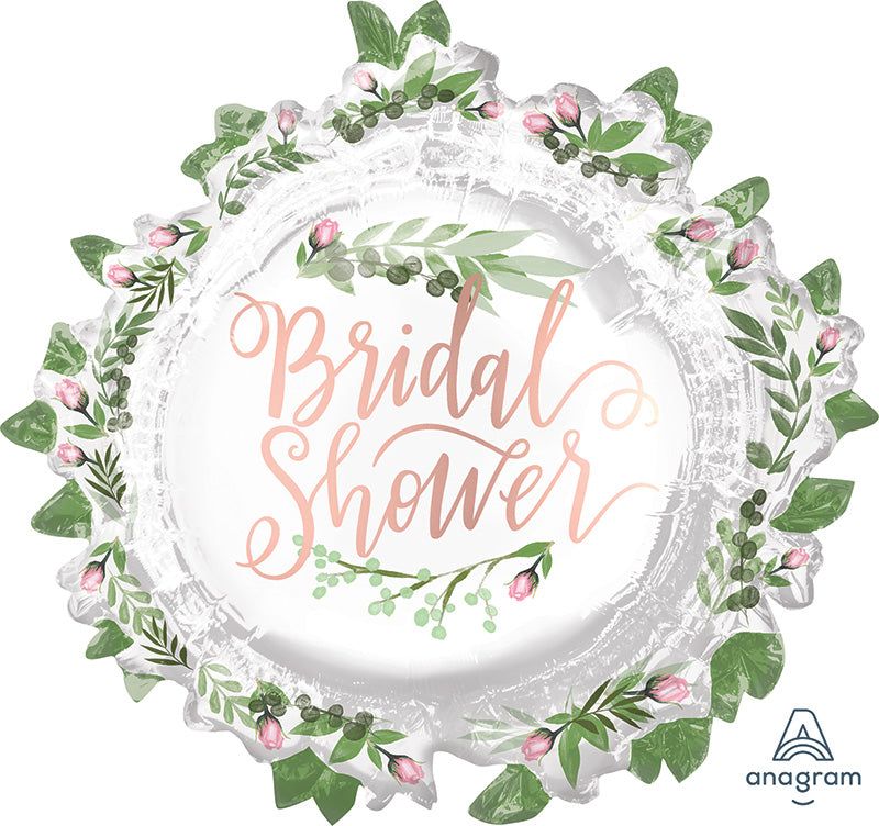 30&quot; Jumbo Love &amp; Leaves Bridal Shower Foil Balloon
