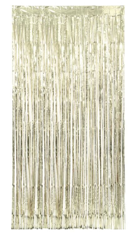 Gold Foil Fringe Door Curtain  3.25 ft x 6.5 ft
