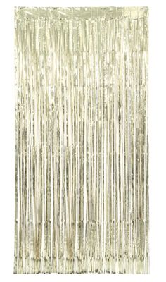 Gold Foil Fringe Door Curtain  3.25 ft x 6.5 ft