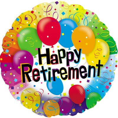 Happy Retirement 18&quot; Colour Balloons
