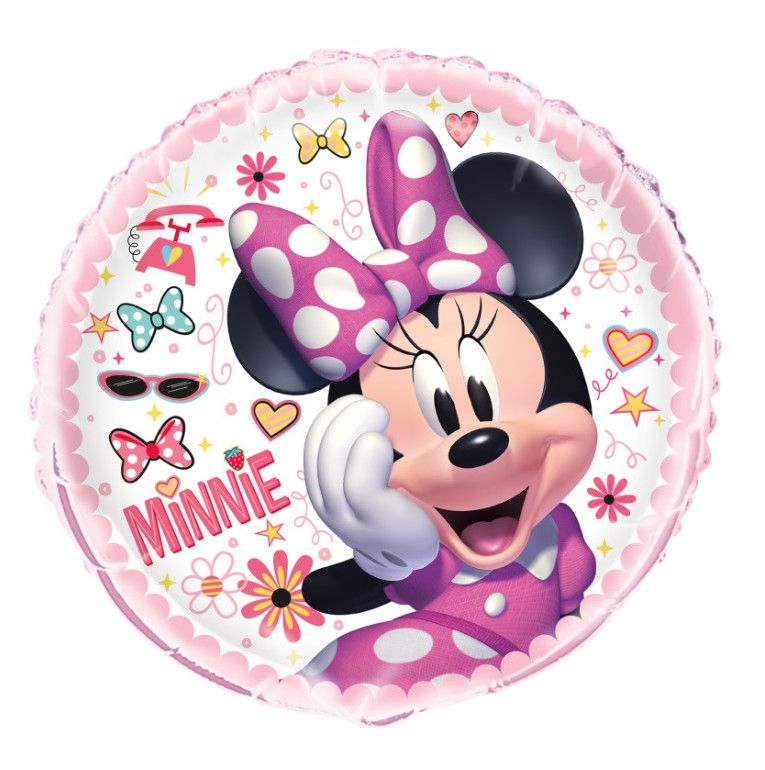 Disney Iconic Minnie Mouse Round Foil Balloon 18&quot;