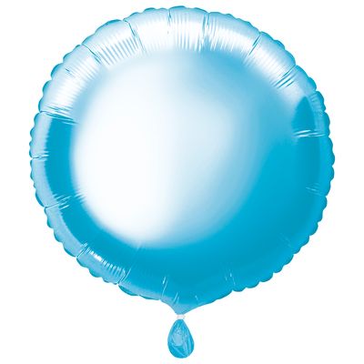 Baby Blue Solid Round Foil Balloon 18&quot;