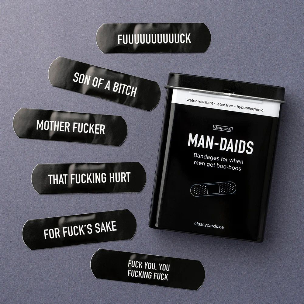 Man-Daids Bandages, 24ct