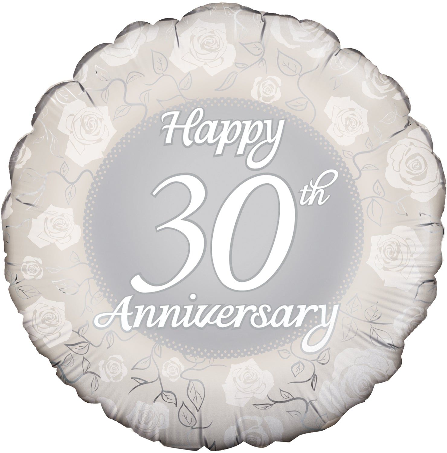 18" Happy 30th Anniversary Foil Balloon
