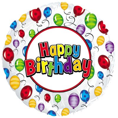 18" Happy Birthday Balloon Release