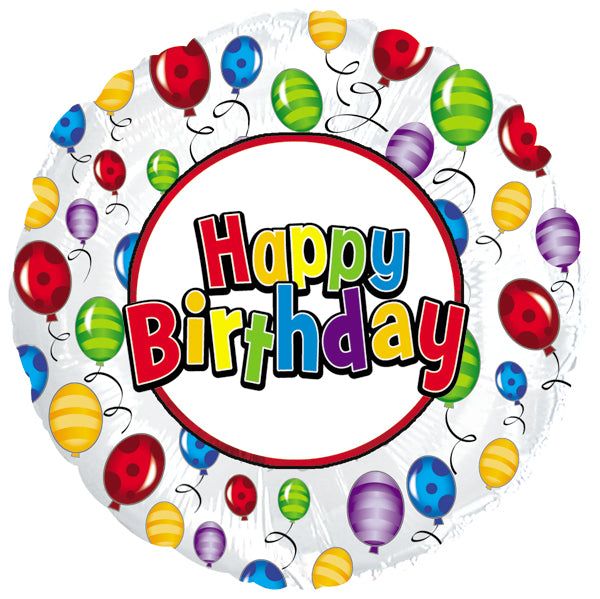 18" Happy Birthday Balloon Release