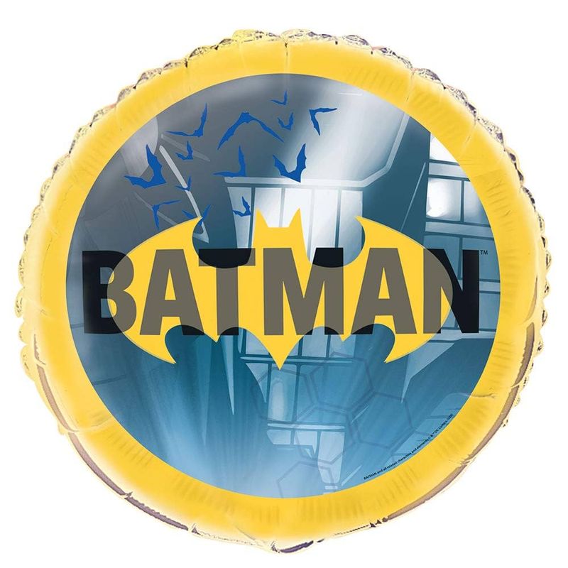 Batman Round Foil Balloon 18"  Packaged