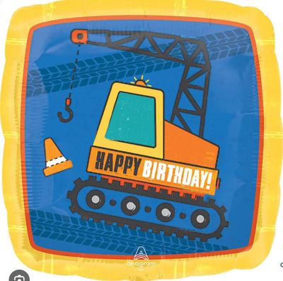 18&quot; Construction Mylar Balloon