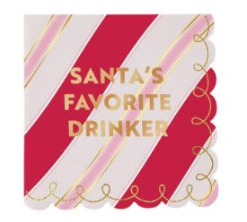 Santas Favorite Drinker, Beverage Napkins, 16ct