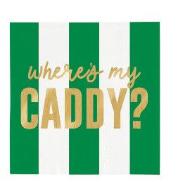 Where&#39;s My Caddy? Beverage Napkins, 16ct