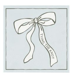 Tying The Knot Beverage Napkins, 20ct