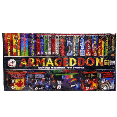 Armageddon Fireworks Kit, 491 Shots