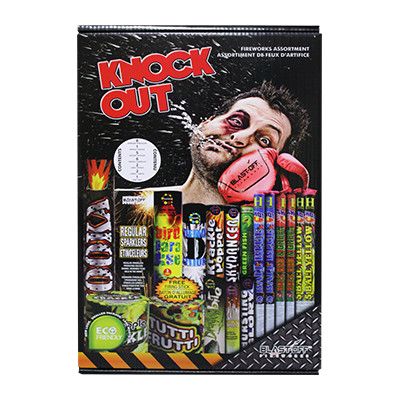 Knock Out Fireworks Assortment - 110 Shots
