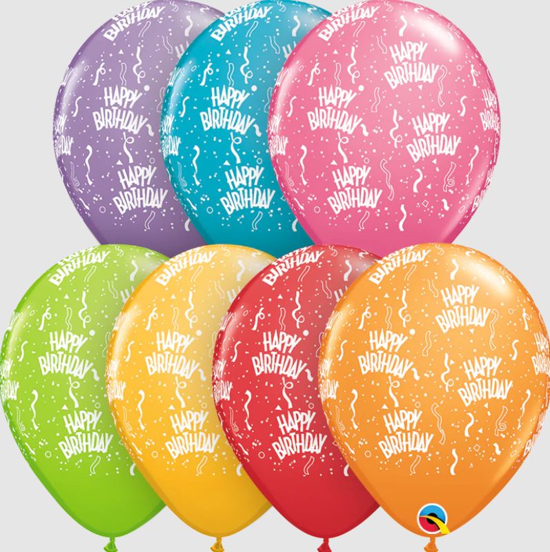 'Happy Birthday!' Script Balloons 12" Latex Singles