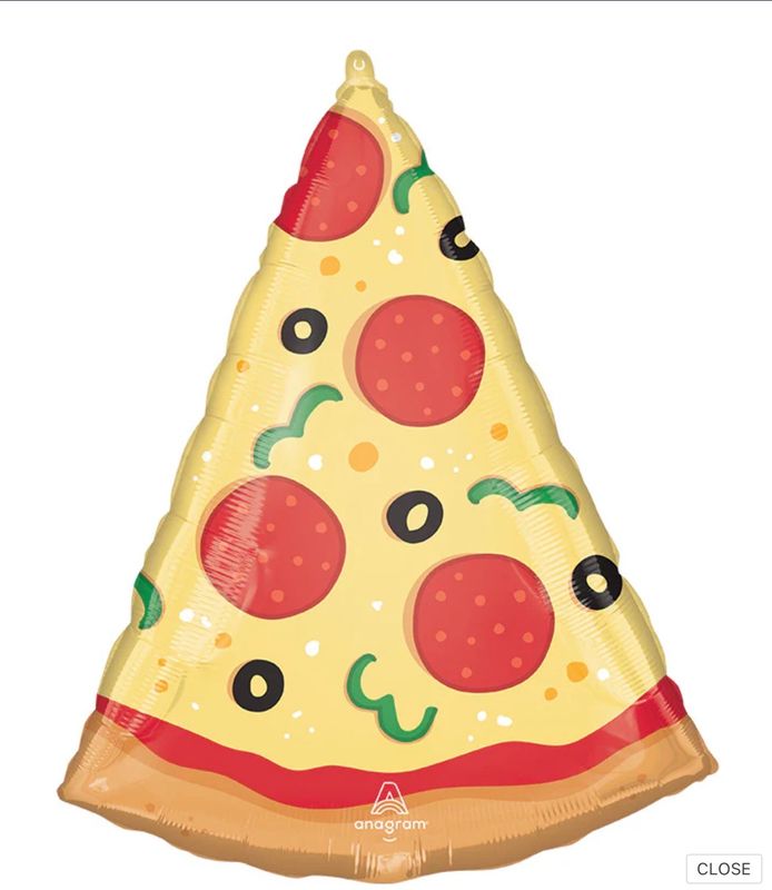 Pizza Shaped Foil Balloon 25"