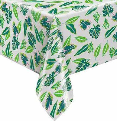 Tropical Leaves Rectangular Tablecloth, 54"x84"