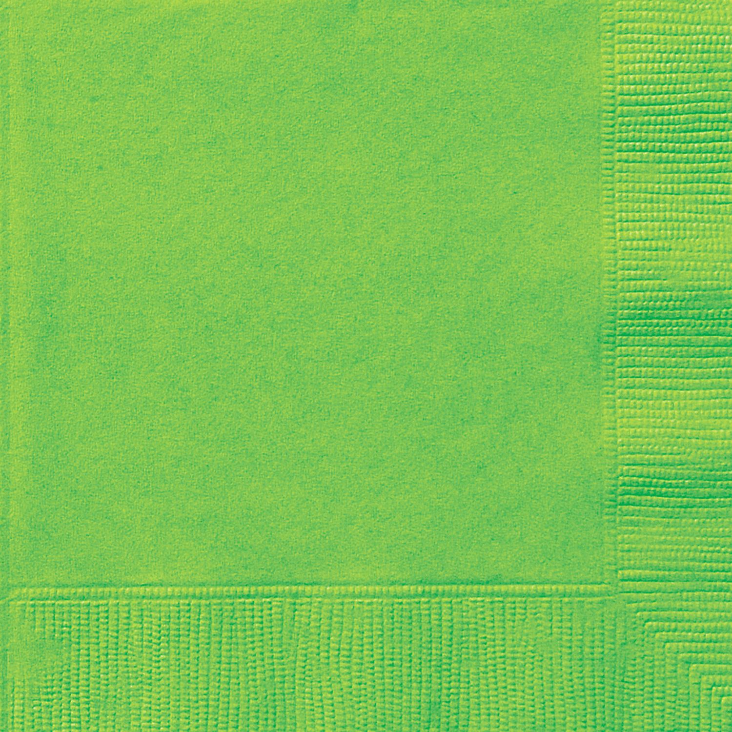 Lime Green Beverage Napkins 50ct