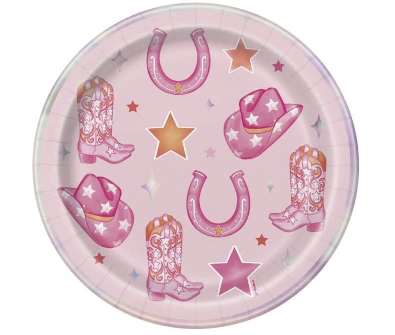 Disco Cowgirl Dinner Plates- 8 ct