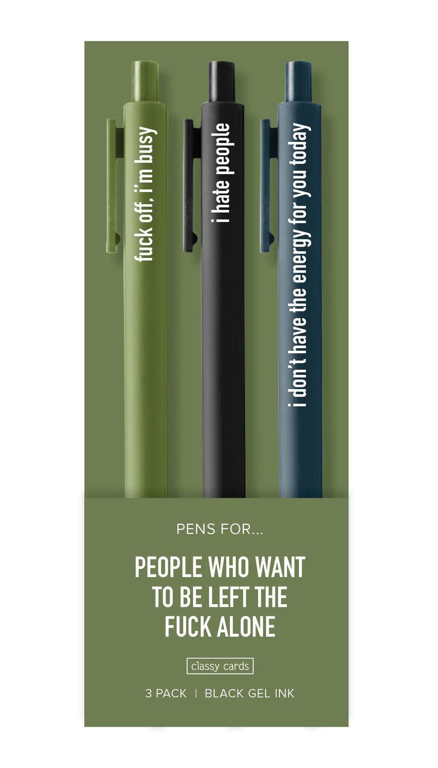 “Left Alone” Pens
