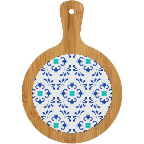 Bamboo &amp; Tile Kitchen Trivet- 10.5”