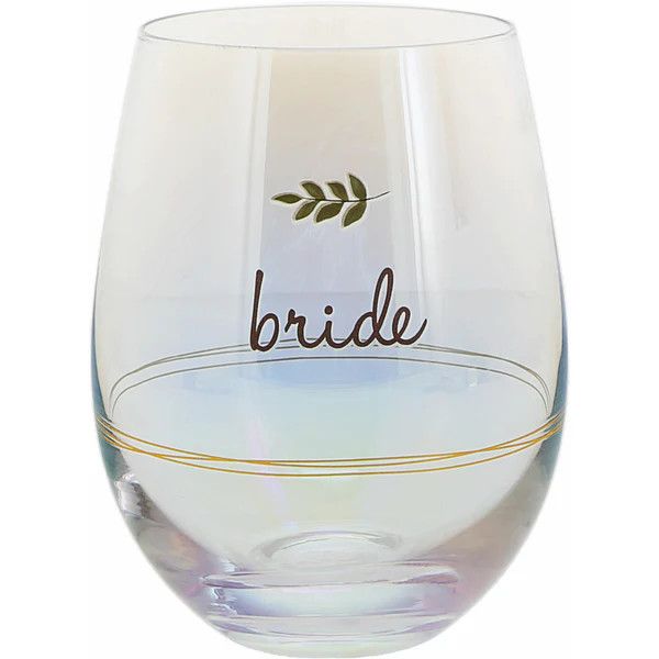 “Bride” Stemless Wine Glass