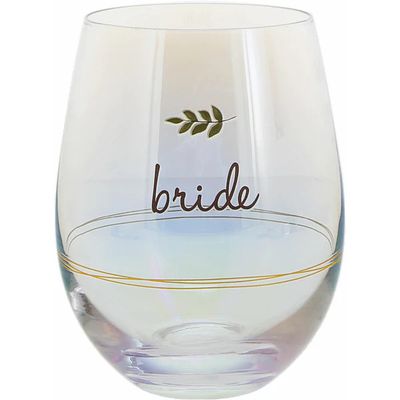 “Bride” Stemless Wine Glass