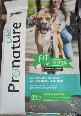 Pronature Life Fit Green+ 25# Dog Food