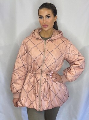 Pink coat silver