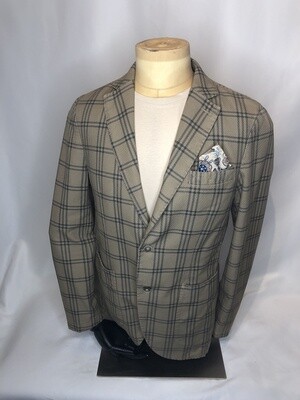 Large Check Cotton Tailored Jacket