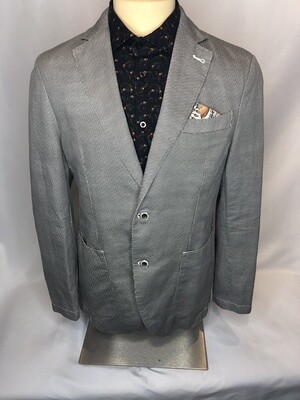 Large Dogtooth Cotton Tailored Jacket