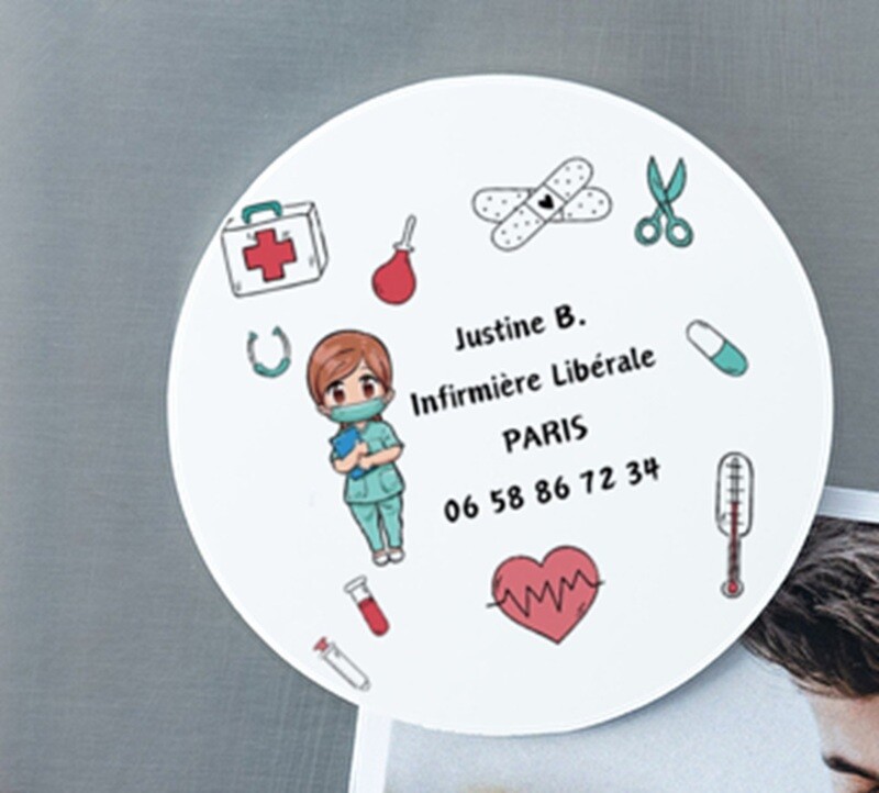 CARTE DE VISITE RONDE MAGNETIQUE POUR IDEL CARTE DE VISITE RONDE MAGNETIQUE POUR IDEL