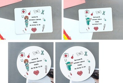 CARTE DE VISITE MAGNETIQUE PERSONNALISABLE