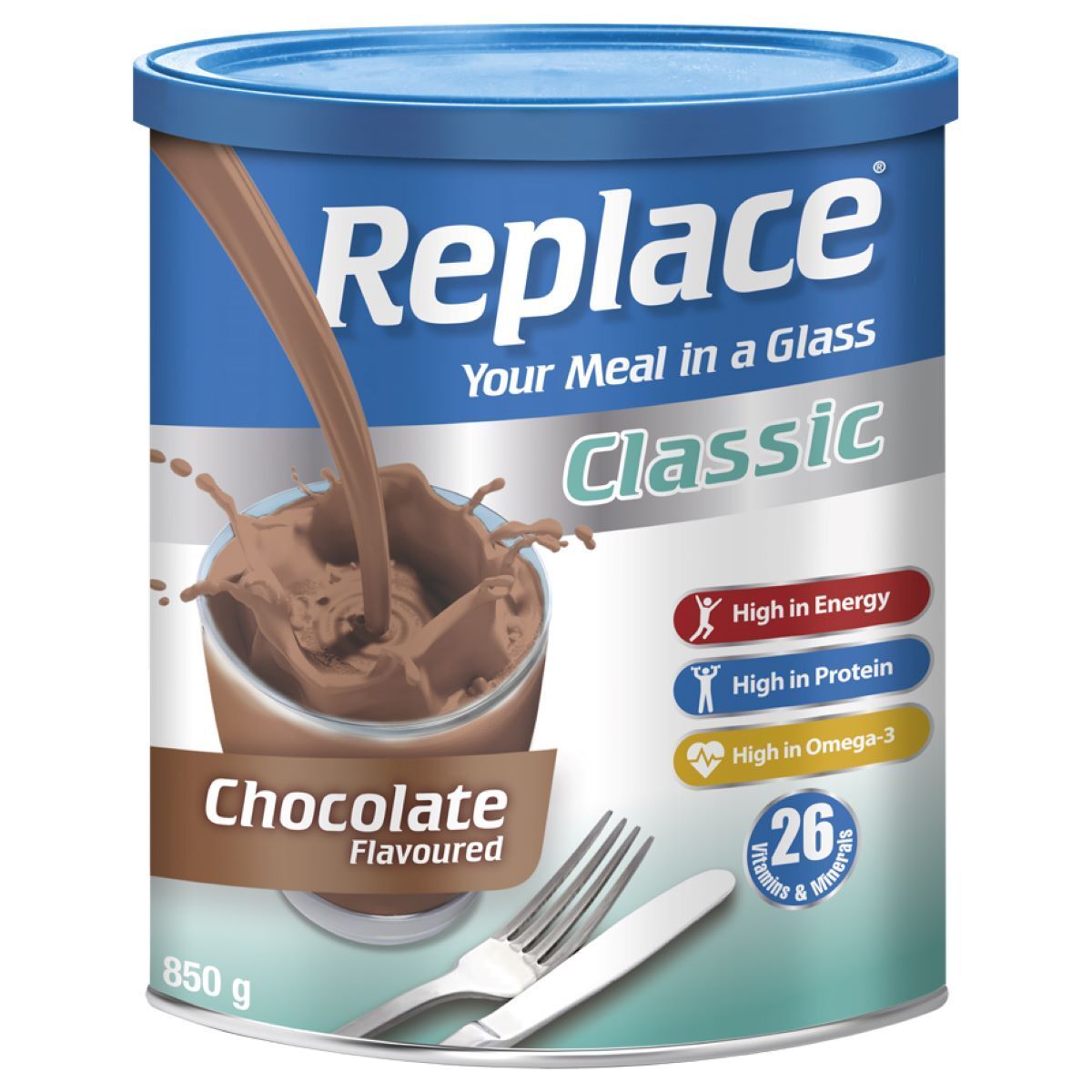 REPLACE CLASSIC CHOCOLATE 850G