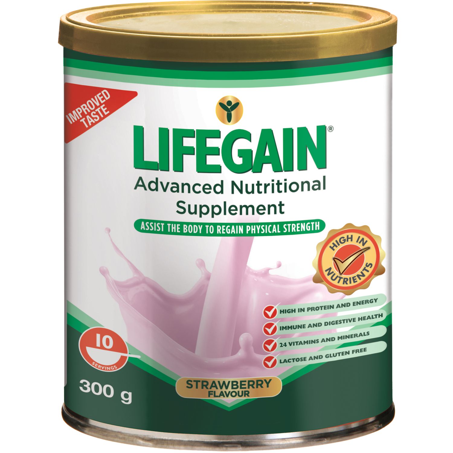 LIFEGAIN STRAWBERRY 300G