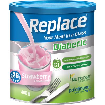 REPLACE DIABETIC STRAWBERRY 400G