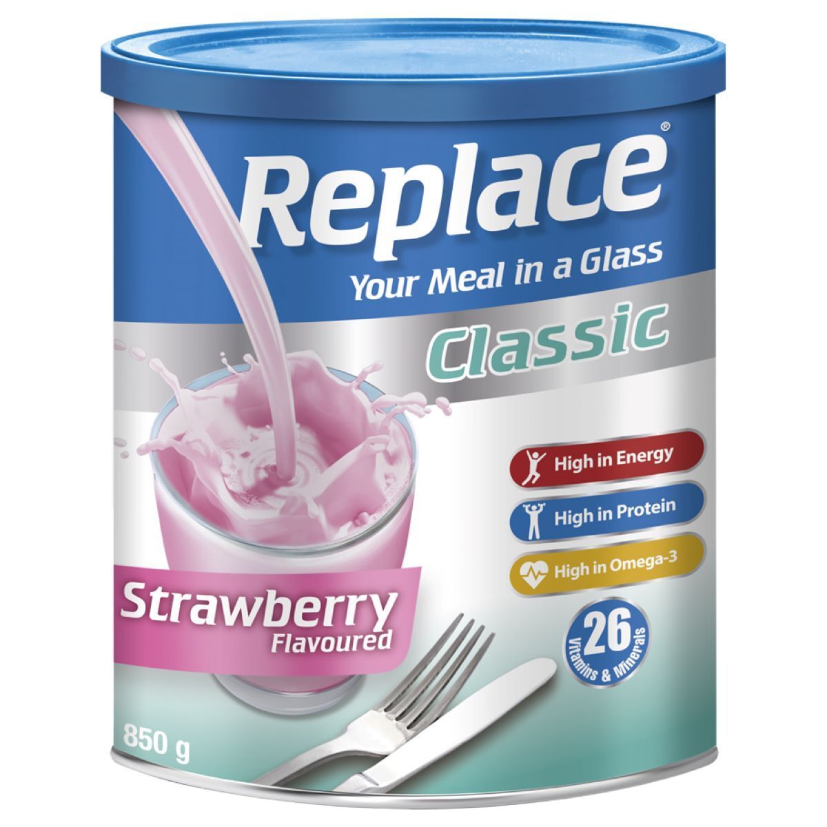 REPLACE CLASSIC STRAWBERRY 850G