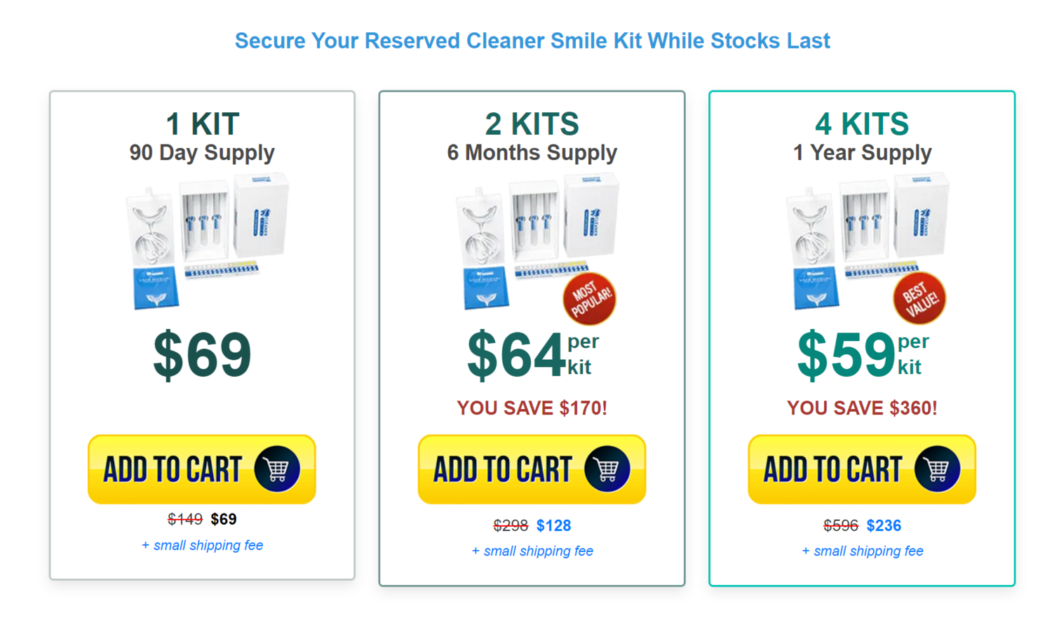 Cleaner Smile Whitening Kit