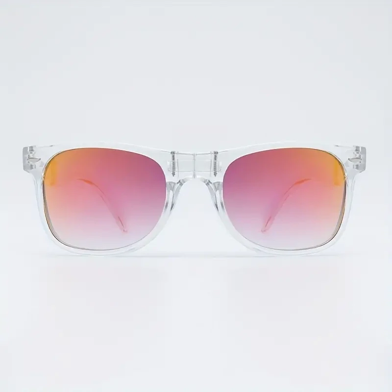 Foldable Retro Style Sunglasses 54-22-135