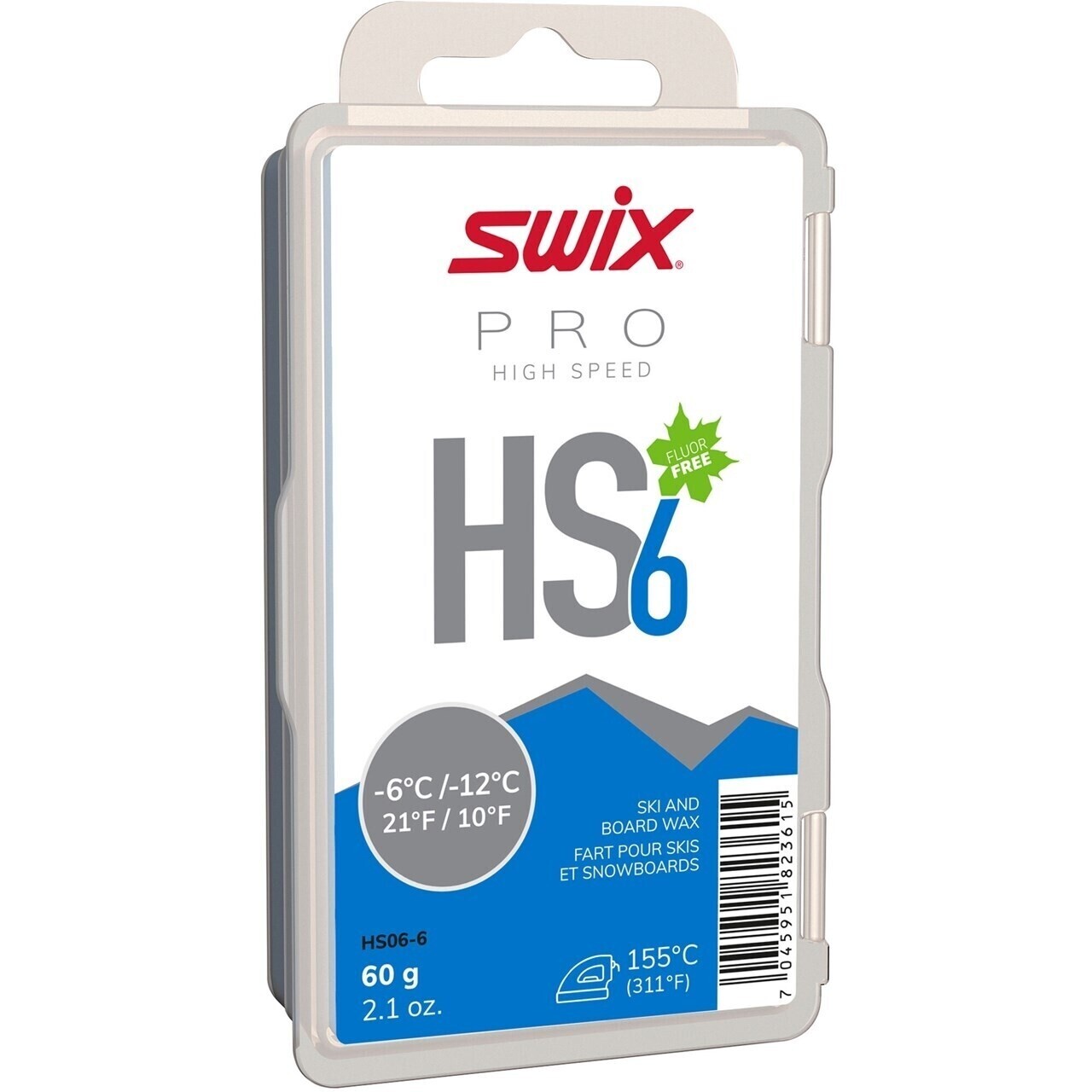 Fart de glisse HS6 Bleu -6°C à -12°C Swix