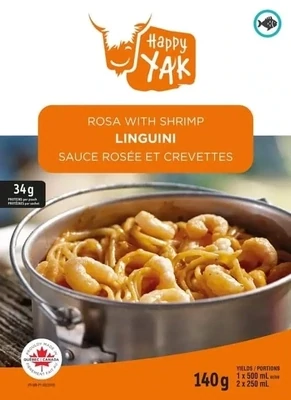 Linguini sauce rosée et crevettes Happy Yak