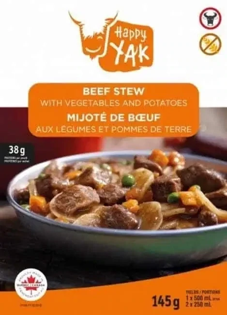 Mijoté de bœuf aux légumes et pommes de terre Happy Yak