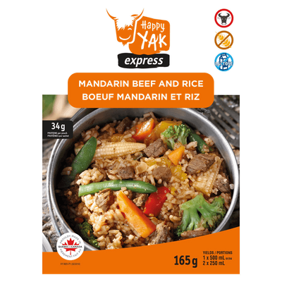 Boeuf mandarin et riz