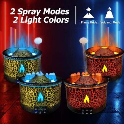 Volcano Fire Flame Air Humidifier Aroma Diffuser