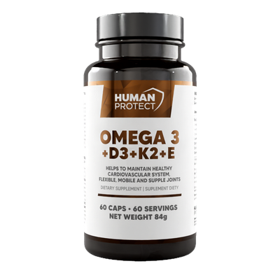 Human Protect Omega 3 +D3+K2+E 60 Tabletten