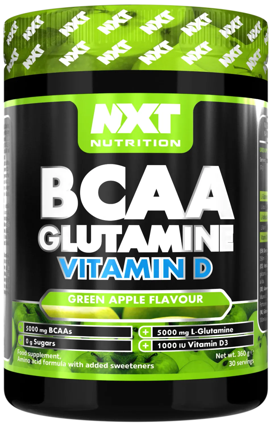 NXT BCAA Glutamine Vitamin D 360gr.